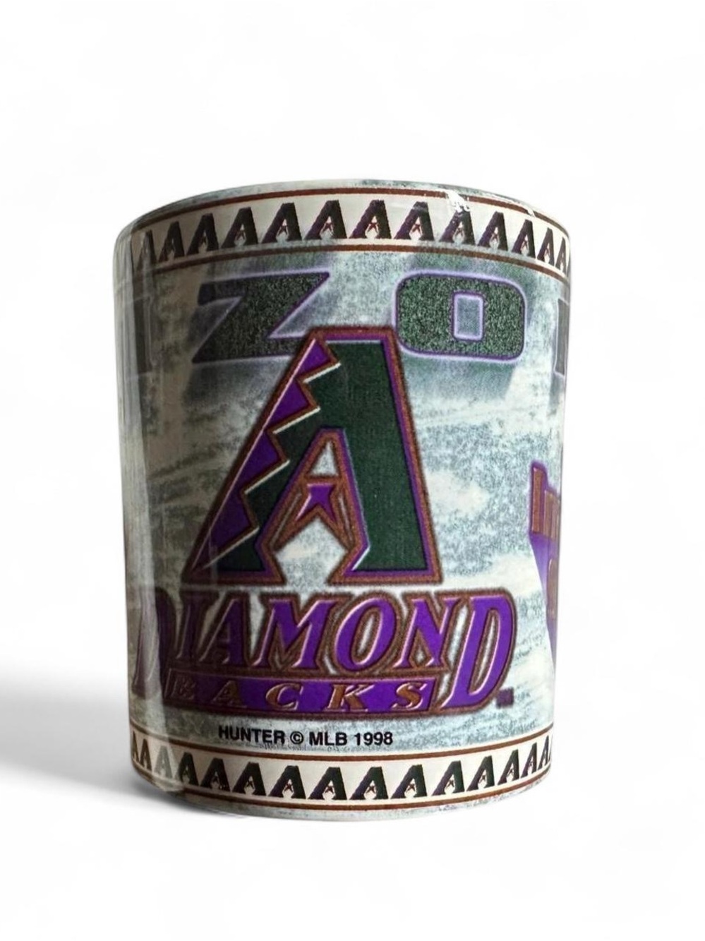 Vintage Arizona Diamondbacks MLB 1998 Logo Mug - Purple & Green